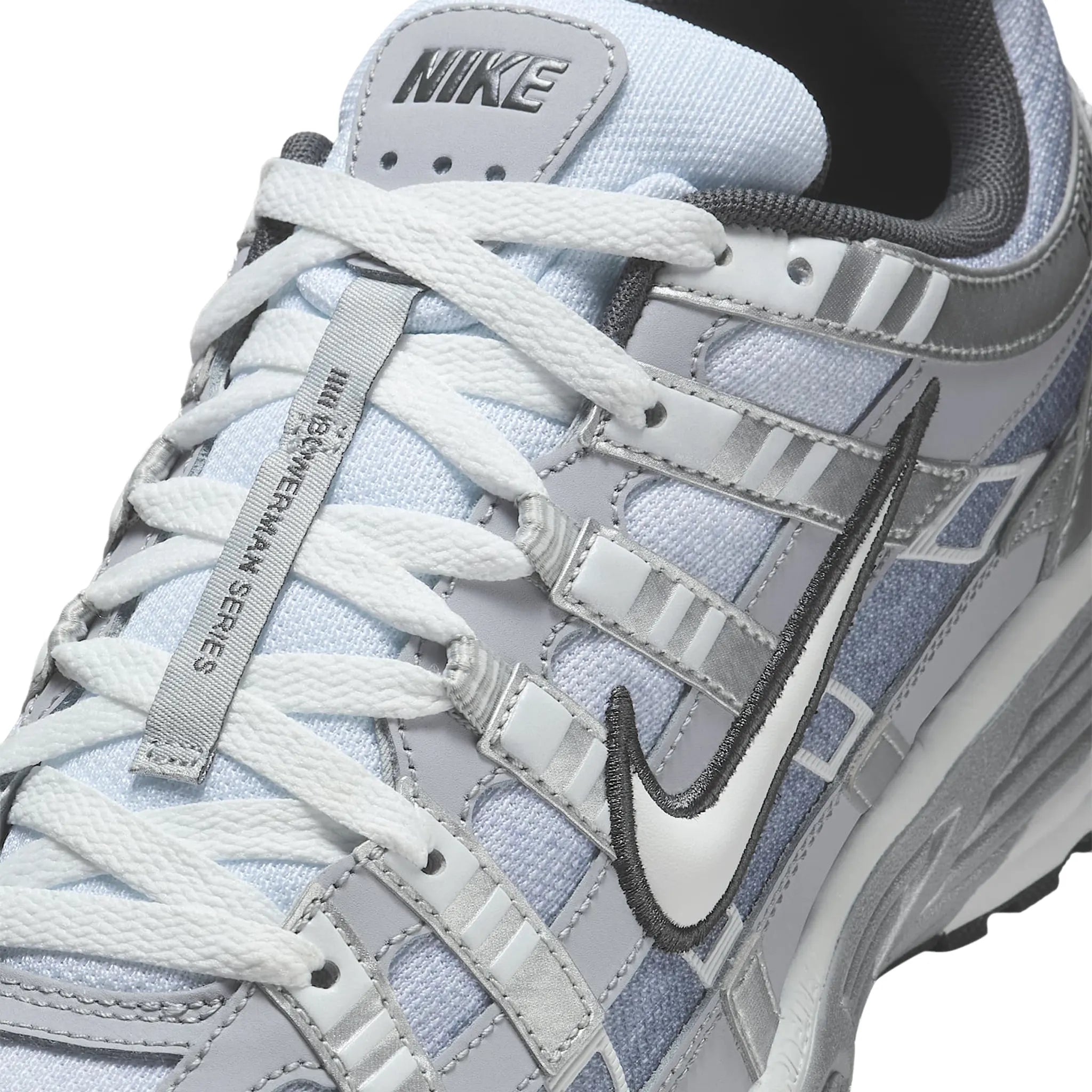 Detailed View of Nike P-6000 Metallic Silver Summit Wolf Grey IH4465-095